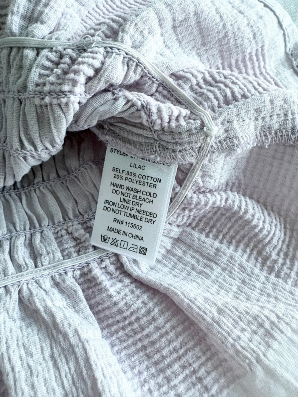 NWT Purple Lush Smocked Top - Picture 4 of 4